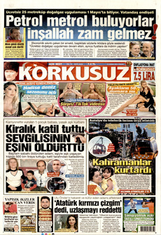 KORKUSUZ 14 Nisan 2024 gazete manşeti