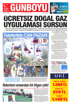 GÜNBOYU 14 Nisan 2024 gazete manşeti