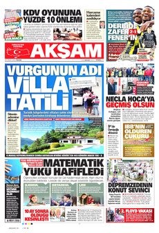 AKŞAM 28 Nisan 2024 gazete manşeti