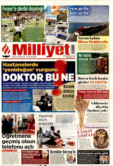 MİLLİYET 28 Nisan 2024 gazete manşeti