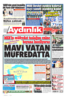AYDINLIK GAZETESİ 28 Nisan 2024 gazete manşeti