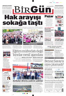 BİRGÜN 28 Nisan 2024 gazete manşeti