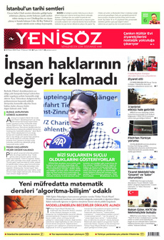YENİ SÖZ GAZETESİ 28 Nisan 2024 gazete manşeti
