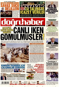 DOĞRU HABER 28 Nisan 2024 gazete manşeti