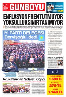 GÜNBOYU 28 Nisan 2024 gazete manşeti