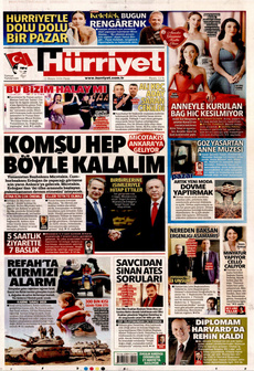 HÜRRİYET 12 Mayıs 2024 gazete manşeti