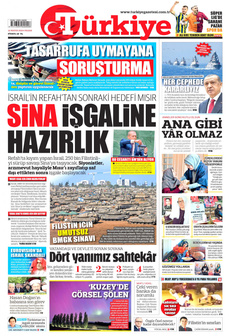 TÜRKİYE GAZETESİ 12 Mayıs 2024 gazete manşeti
