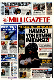 MİLLİ GAZETE 12 Mayıs 2024 gazete manşeti