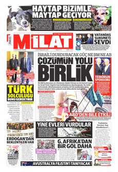 MİLAT 12 Mayıs 2024 gazete manşeti