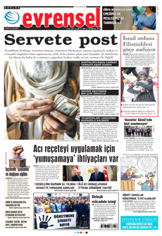 EVRENSEL 12 Mayıs 2024 gazete manşeti