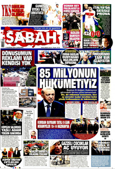 SABAH 5 Haziran 2024 gazete manşeti