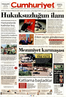 CUMHURİYET 5 Haziran 2024 gazete manşeti
