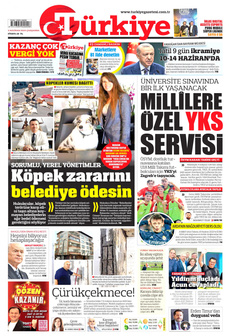 TÜRKİYE GAZETESİ 5 Haziran 2024 gazete manşeti