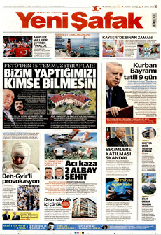YENİ ŞAFAK 5 Haziran 2024 gazete manşeti