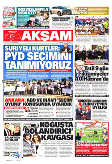 AKŞAM 5 Haziran 2024 gazete manşeti