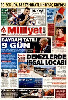 MİLLİYET 5 Haziran 2024 gazete manşeti