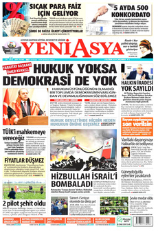 YENİ ASYA 5 Haziran 2024 gazete manşeti