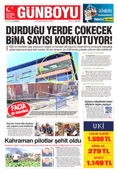 GÜNBOYU 5 Haziran 2024 gazete manşeti