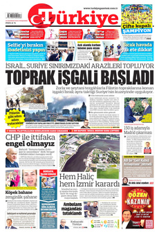 TÜRKİYE GAZETESİ 13 Haziran 2024 gazete manşeti