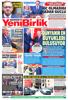 YENİBİRLİK 13 Haziran 2024 gazete manşeti