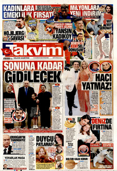 TAKVİM 13 Haziran 2024 gazete manşeti
