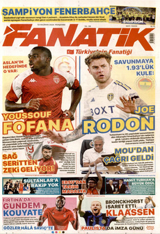 FANATİK 13 Haziran 2024 gazete manşeti