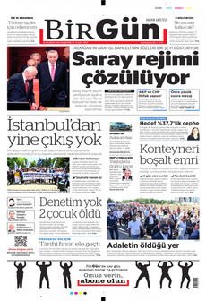 BİRGÜN 13 Haziran 2024 gazete manşeti