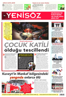 YENİ SÖZ GAZETESİ 13 Haziran 2024 gazete manşeti