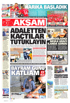 AKŞAM 19 Haziran 2024 gazete manşeti