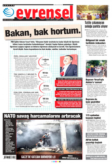 EVRENSEL 19 Haziran 2024 gazete manşeti