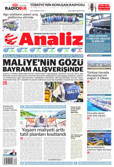 ANALİZ 19 Haziran 2024 gazete manşeti