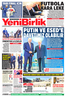 YENİBİRLİK 6 Temmuz 2024 gazete manşeti