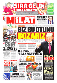 MİLAT 6 Temmuz 2024 gazete manşeti