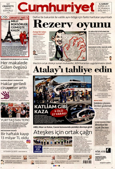 CUMHURİYET 10 Ağustos 2024 gazete manşeti