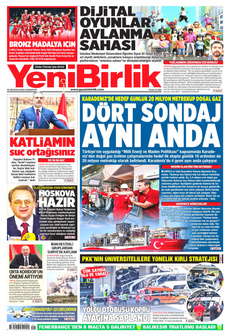 YENİBİRLİK 10 Ağustos 2024 gazete manşeti