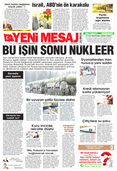 YENİ MESAJ 10 Ağustos 2024 gazete manşeti