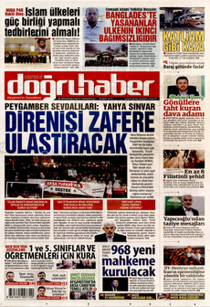 DOĞRU HABER 10 Ağustos 2024 gazete manşeti