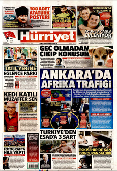 HÜRRİYET 13 Ağustos 2024 gazete manşeti