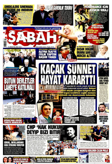 SABAH 13 Ağustos 2024 gazete manşeti