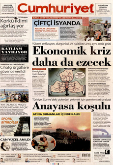 CUMHURİYET 13 Ağustos 2024 gazete manşeti