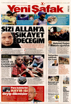 YENİ ŞAFAK 13 Ağustos 2024 gazete manşeti