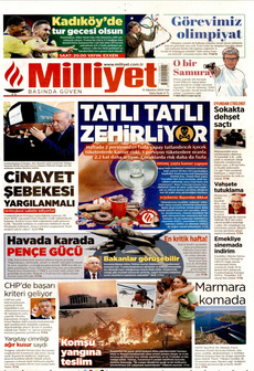 MİLLİYET 13 Ağustos 2024 gazete manşeti