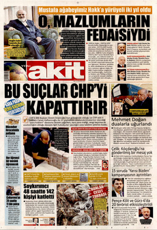 YENİ AKİT 13 Ağustos 2024 gazete manşeti