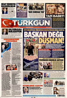 TÜRKGÜN 13 Ağustos 2024 gazete manşeti