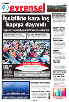 EVRENSEL 13 Ağustos 2024 gazete manşeti