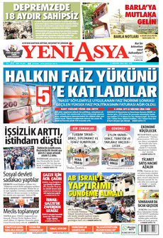 YENİ ASYA 13 Ağustos 2024 gazete manşeti