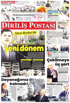 DİRİLİŞ POSTASI 13 Ağustos 2024 gazete manşeti