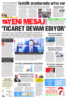 YENİ MESAJ 13 Ağustos 2024 gazete manşeti