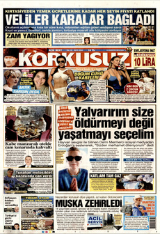 KORKUSUZ 13 Ağustos 2024 gazete manşeti
