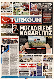 TÜRKGÜN 14 Ağustos 2024 gazete manşeti